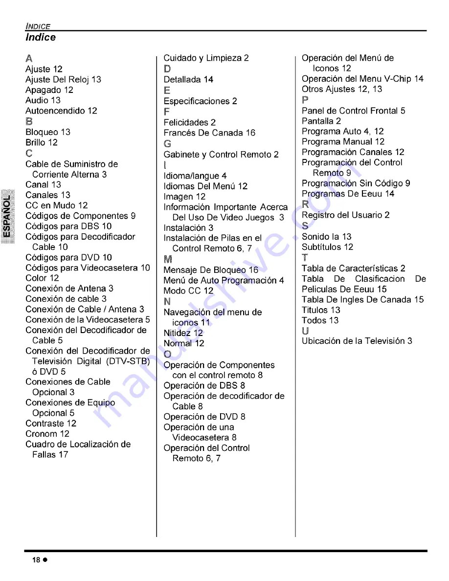 Panasonic CT-27C8 Operating Instructions Manual Download Page 38