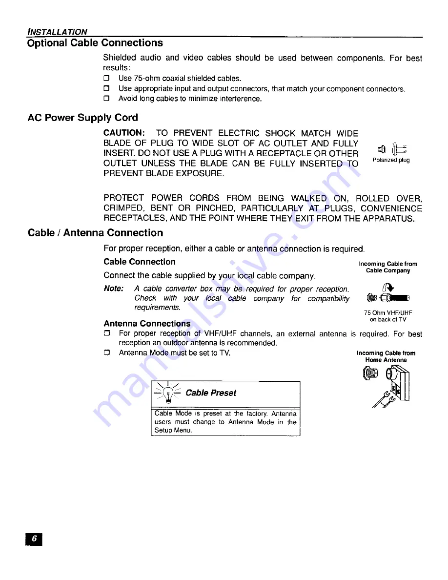 Panasonic CT-F2111 Operating Instructions Manual Download Page 7