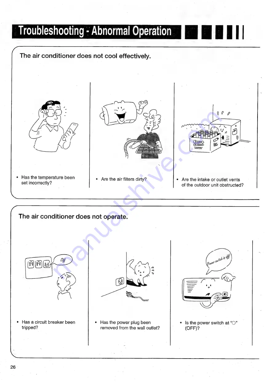 Panasonic CU-M1403KE Operating Instructions Manual Download Page 27