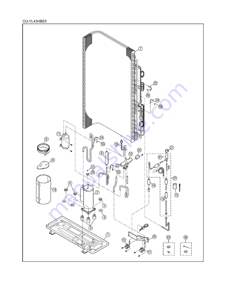 Panasonic CU-YL28HBE5 Service Manual Download Page 122