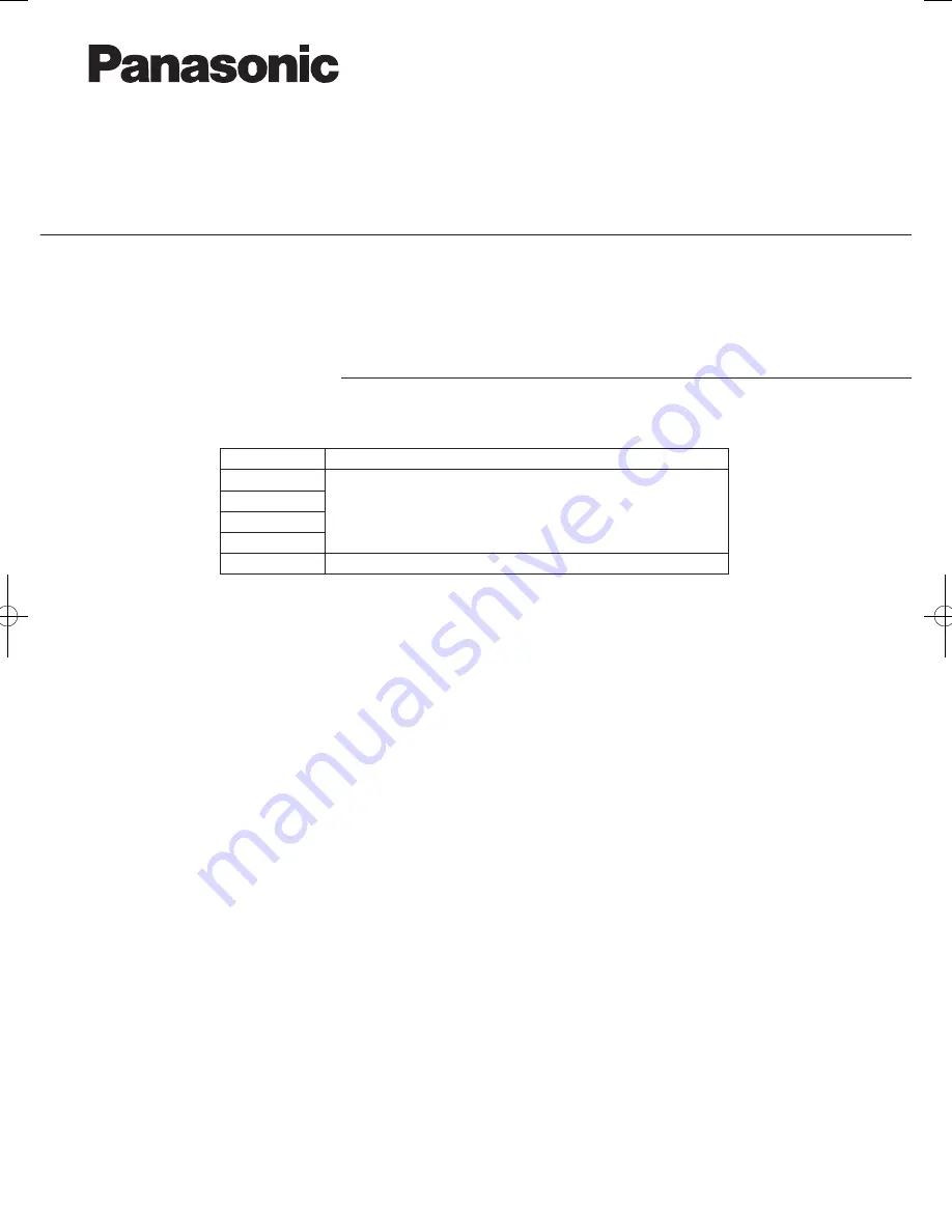 Panasonic CZ-RTC4 Service Manual Download Page 1