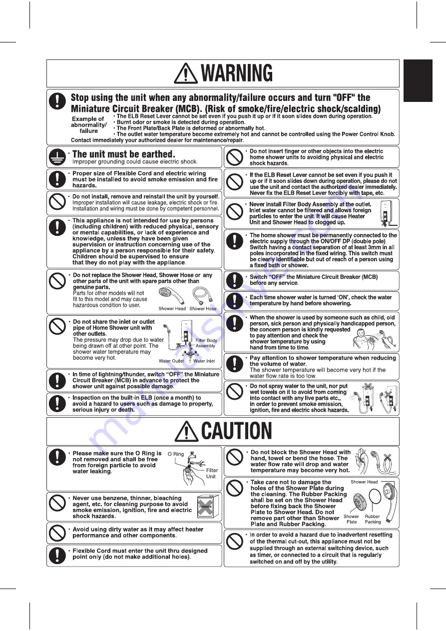 Panasonic DH-3JP2 Operating And Installation Instructions Download Page 3