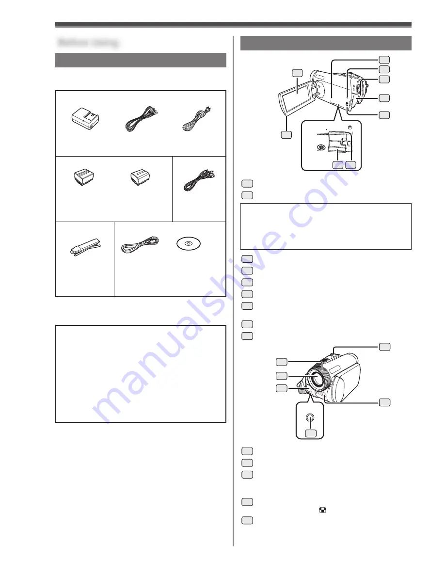 Panasonic DIGITAL Palmcorder PV-GS59 Operating Instructions Manual Download Page 12