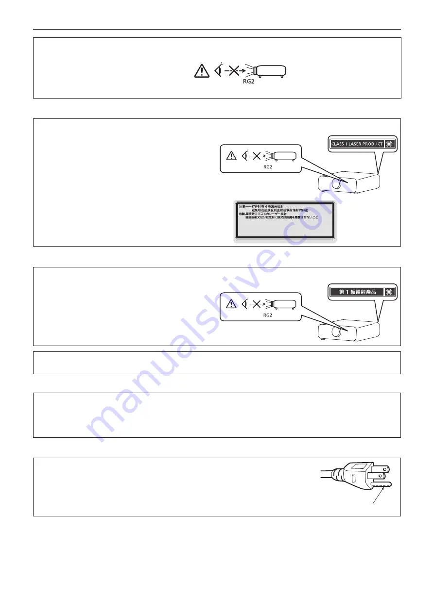 Panasonic DLP PT-FRZ50 Скачать руководство пользователя страница 5