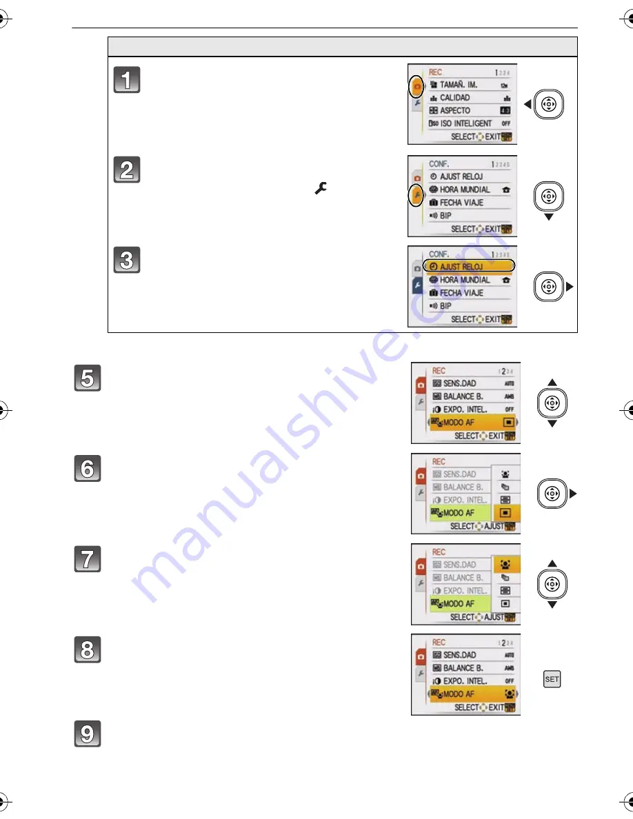 Panasonic DMC FS25S - Lumix Digital Camera Instrucciones De Funcionamiento Download Page 14