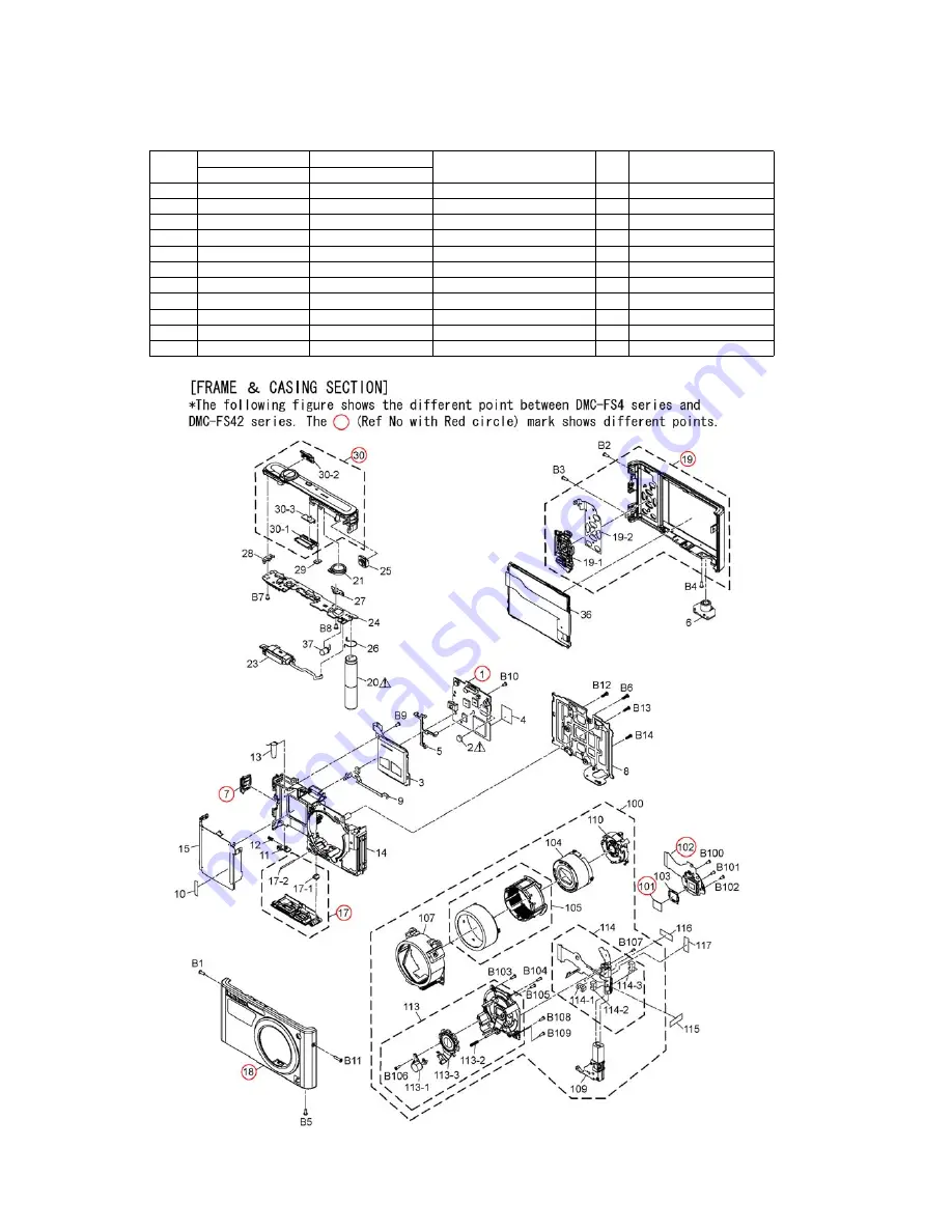 Panasonic DMC-FS42P Service Manual Download Page 10