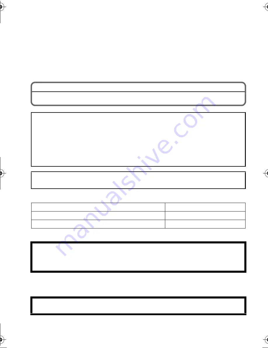 Panasonic DMC-GF3XW Basic Operating Instructions Manual Download Page 2