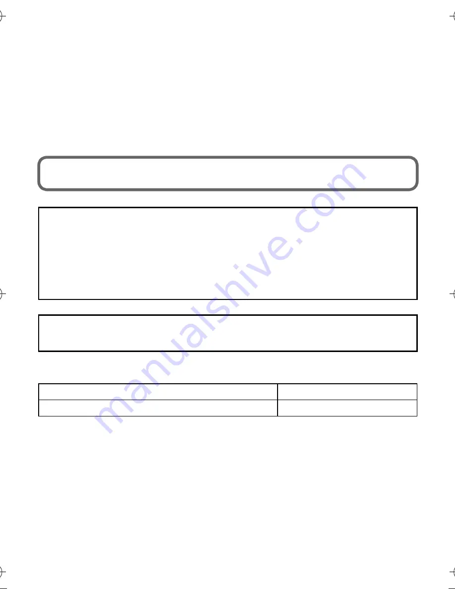 Panasonic DMC-SZ9 Operating Instructions Manual Download Page 2