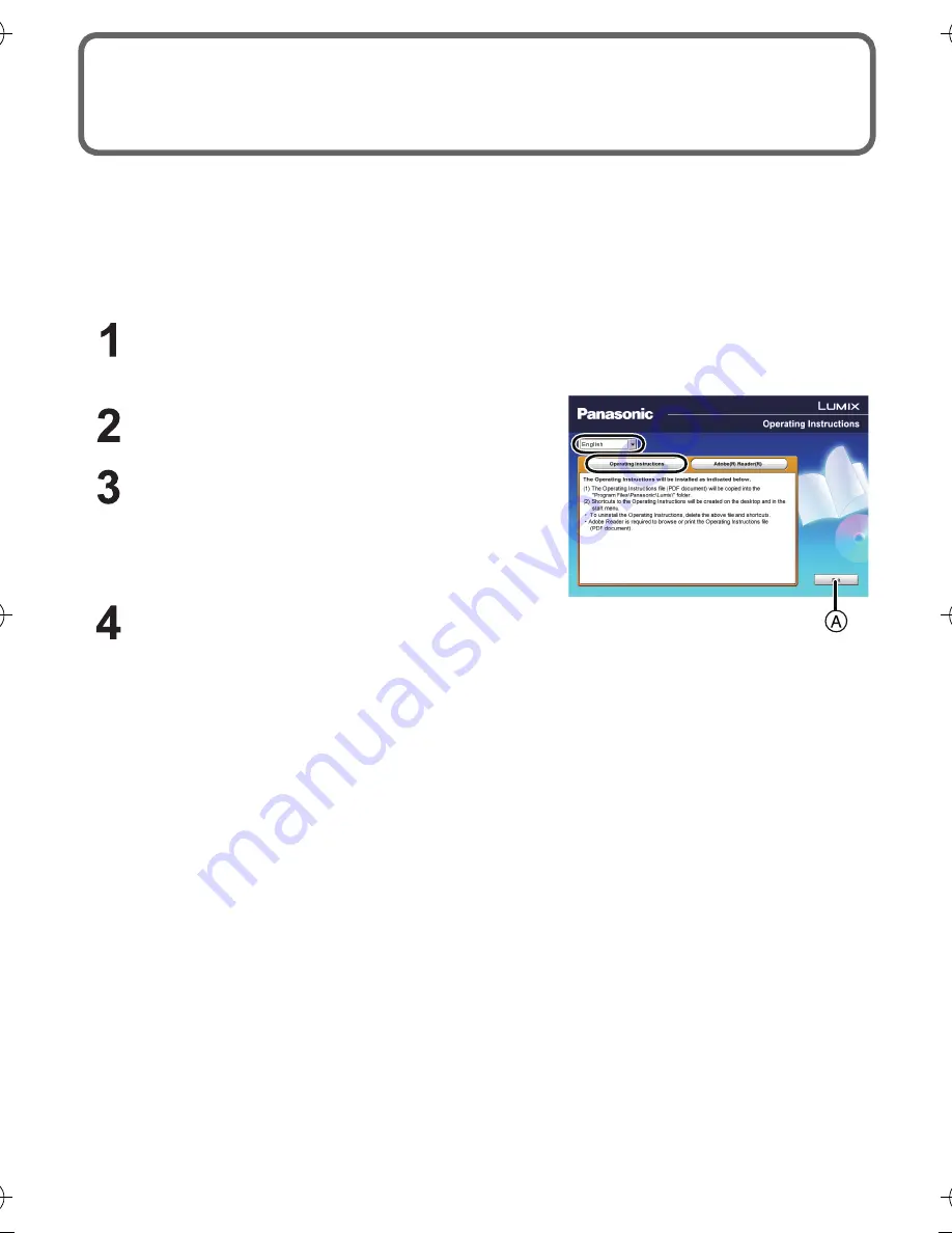 Panasonic DMC-SZ9 Operating Instructions Manual Download Page 17