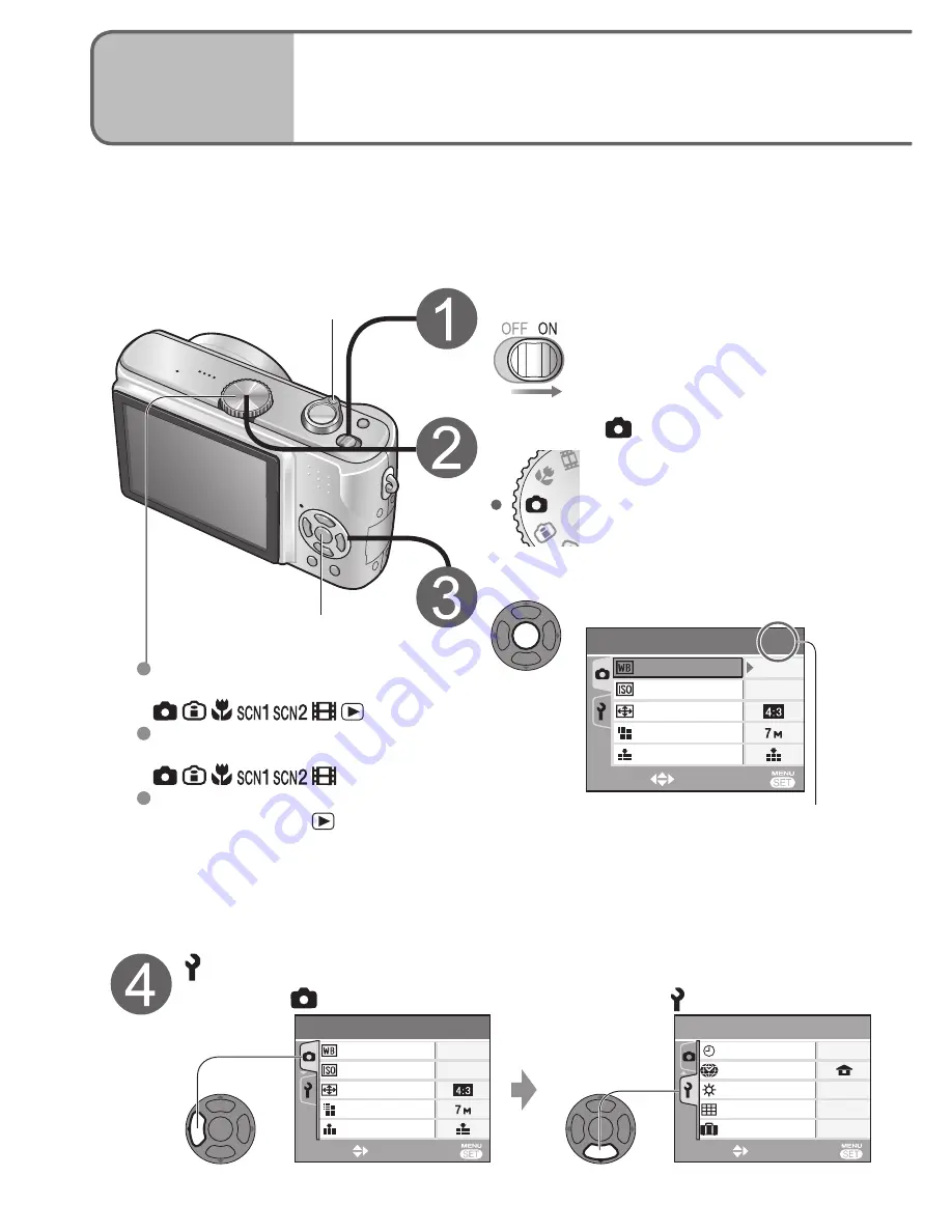 Panasonic DMC-TZ3A - Lumix Digital Camera Instrucciones De Funcionamiento Download Page 14