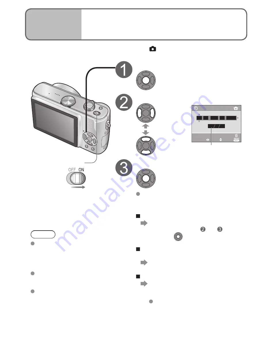 Panasonic DMC-TZ3S - Lumix Digital Camera Operating Instructions Manual Download Page 16