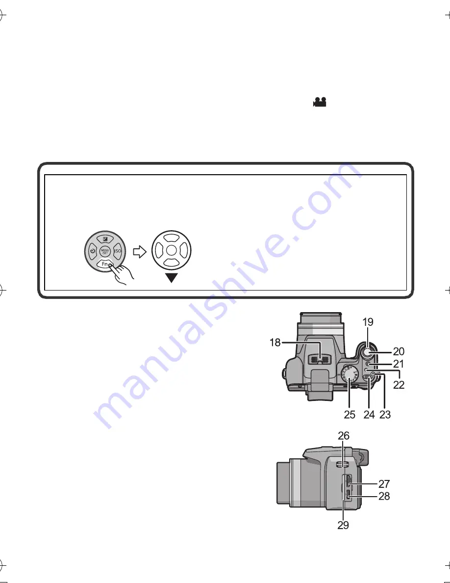 Panasonic DMCFZ40 - DIGITAL CAMERA - ADVANCED FEATURES Basic Operating Instructions Manual Download Page 10