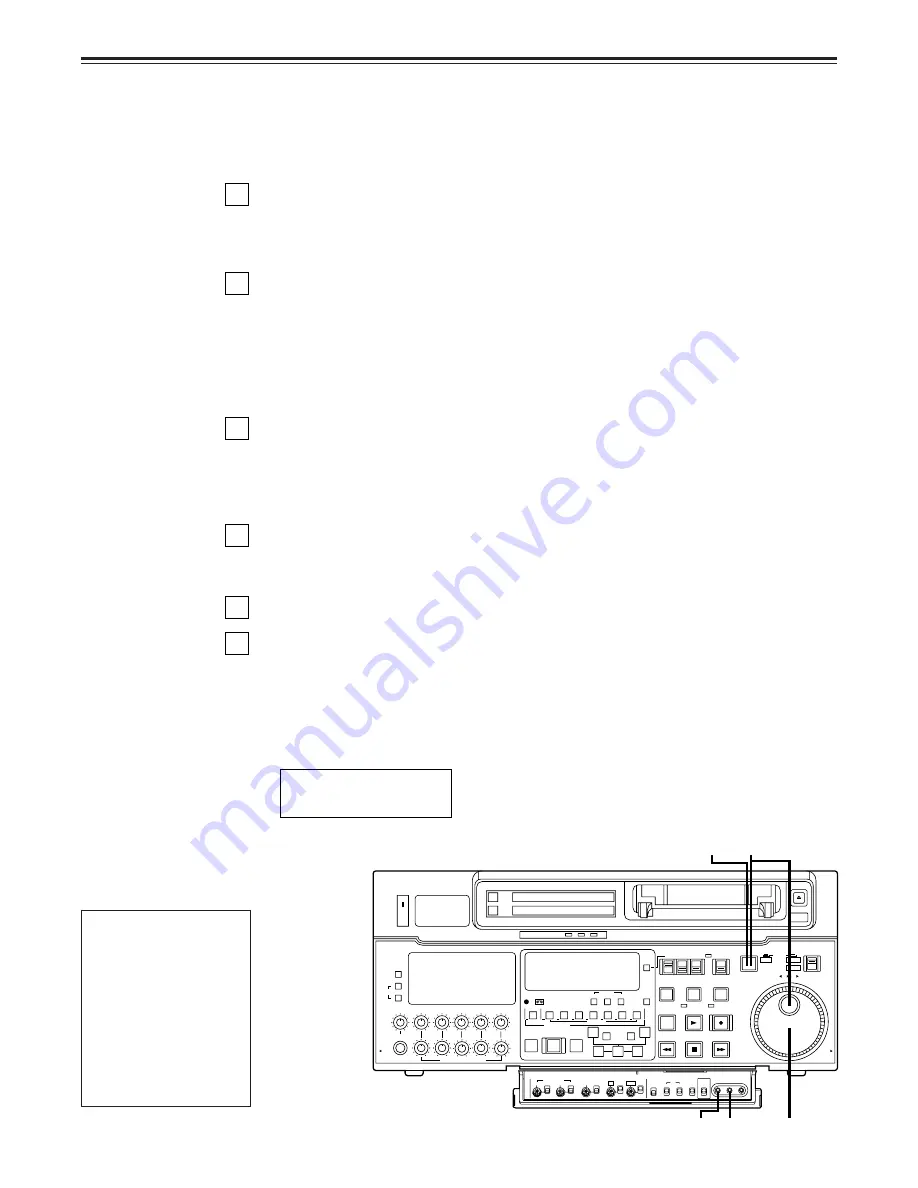 Panasonic DVCPRO50 AJ-D960EG Operating Instructions Manual Download Page 54