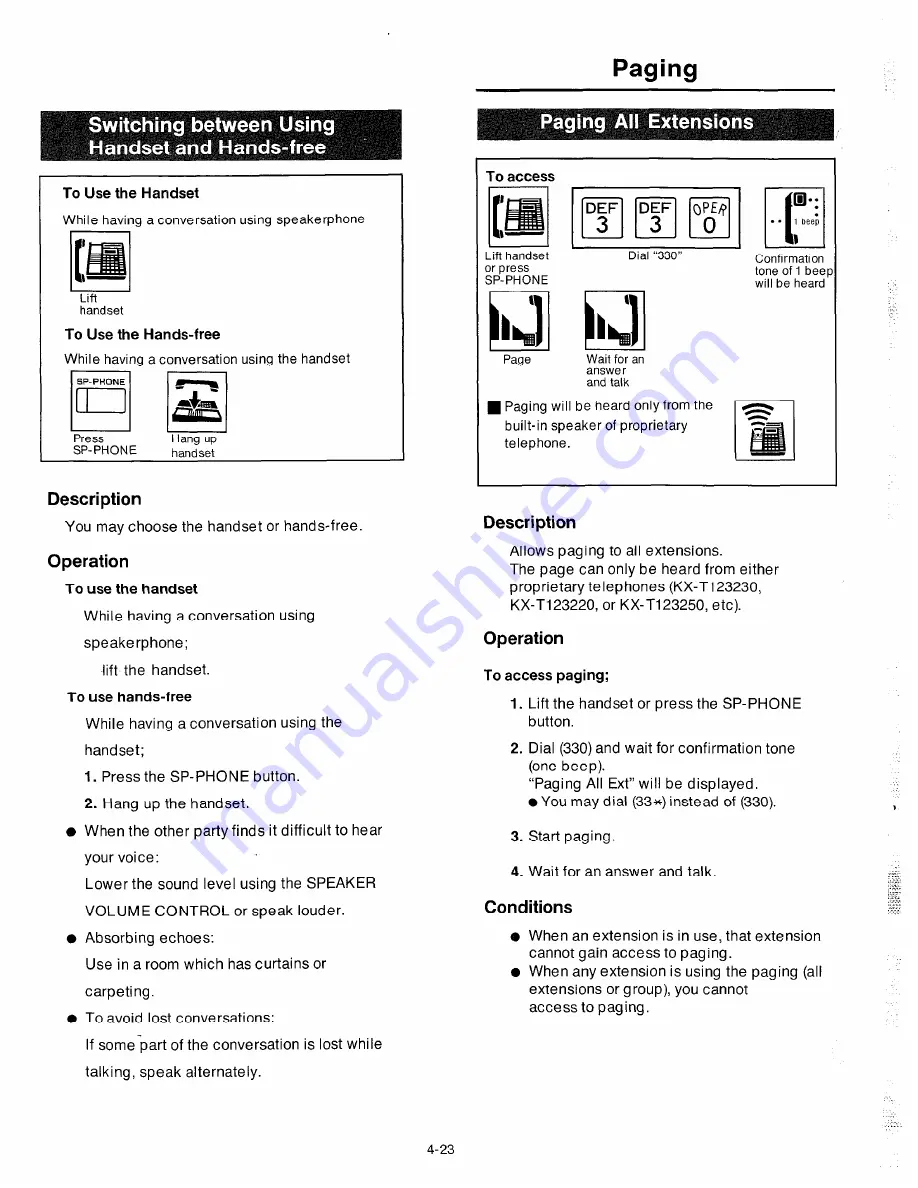 Panasonic EASA-PHONE KX-T123210 Installation Manual Download Page 148