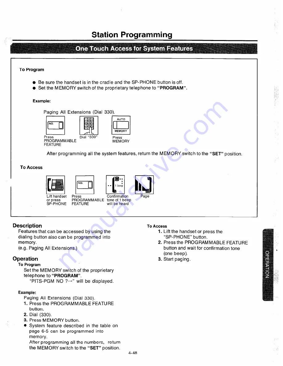 Panasonic EASA-PHONE KX-T123210 Скачать руководство пользователя страница 173