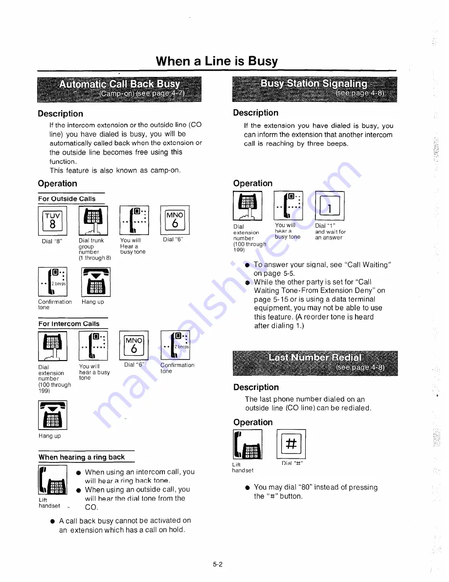 Panasonic EASA-PHONE KX-T123210 Installation Manual Download Page 188