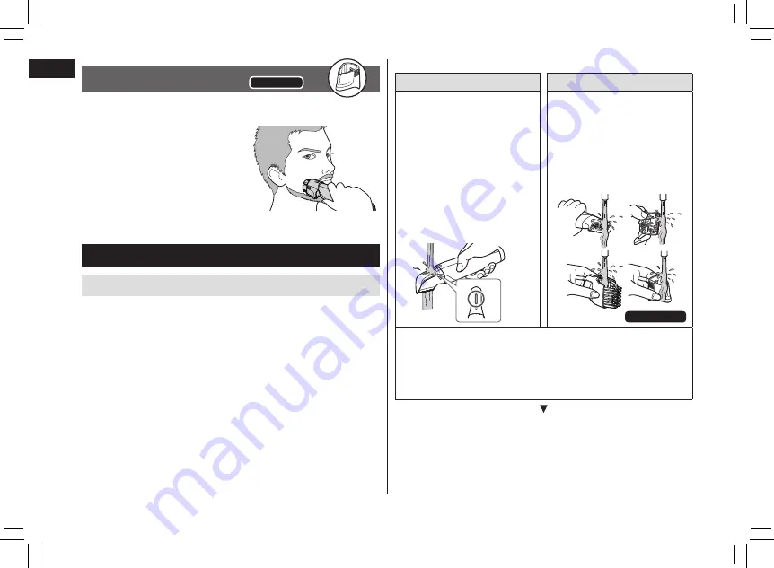 Panasonic ER-GD61 Operating Instructions Manual Download Page 14