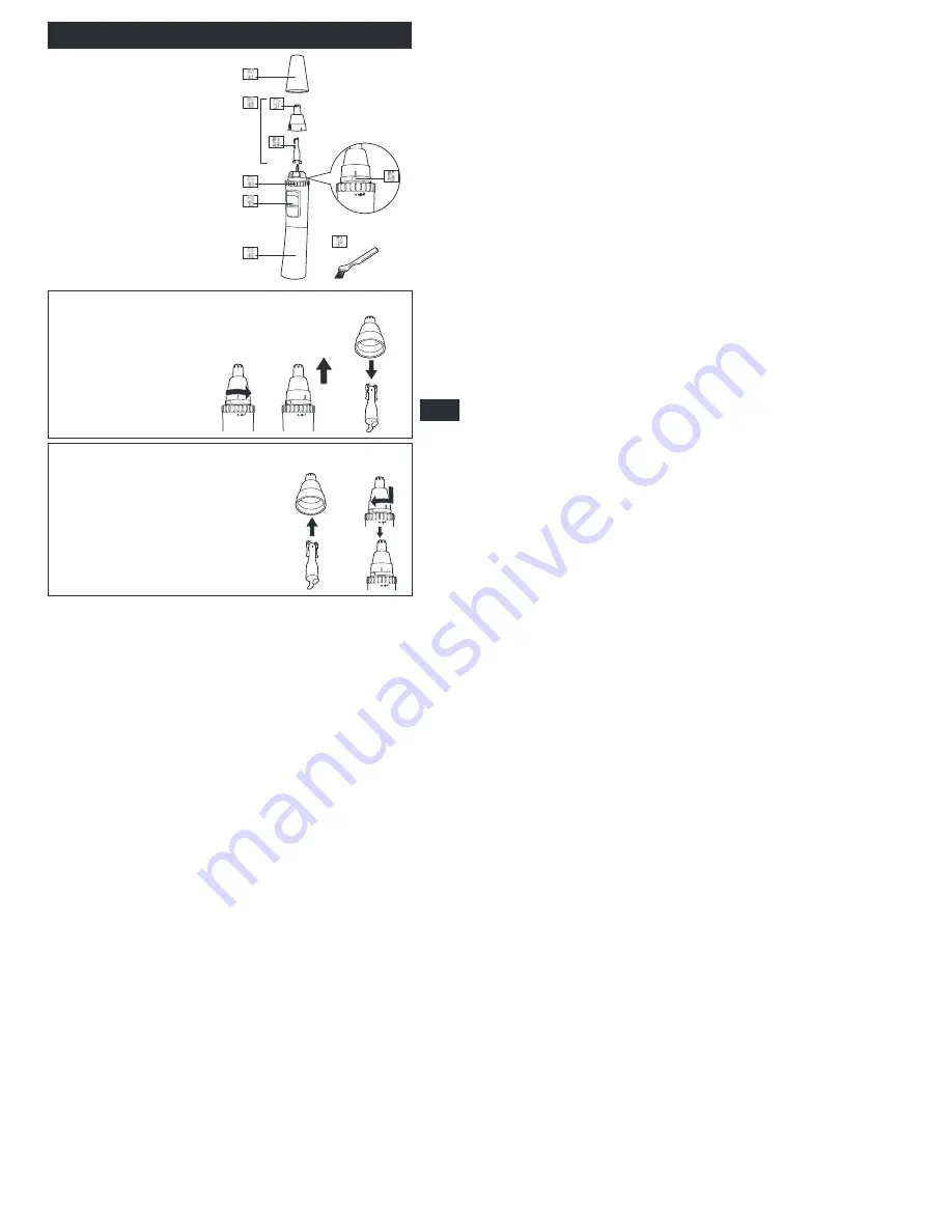 Panasonic ER-GN30-K Operating Instructions Manual Download Page 23