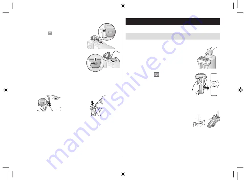 Panasonic ES CV51 Operating Instructions Manual Download Page 54