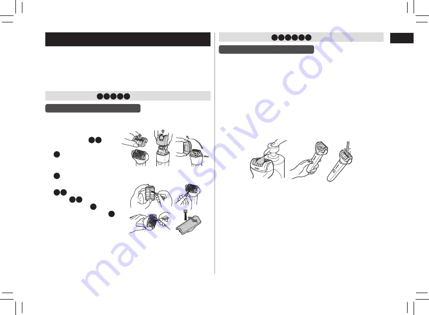 Panasonic ES-EL8A Operating Instructions Manual Download Page 17