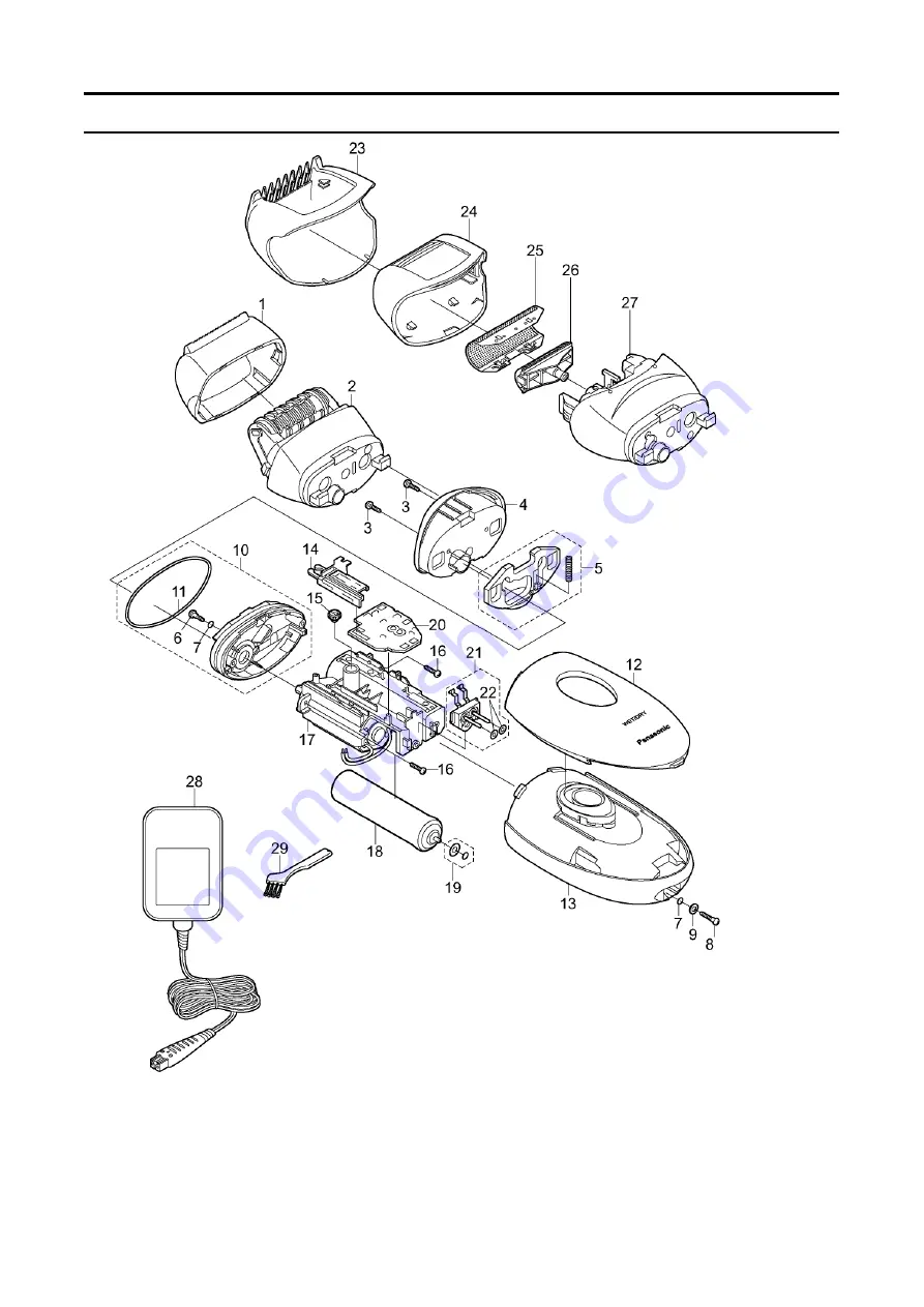 Panasonic ES-EU20 Service Manual Download Page 5