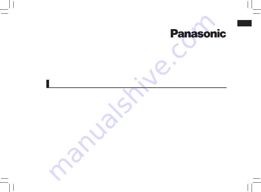 Panasonic ES-EY90 Operating Instructions Manual Download Page 3