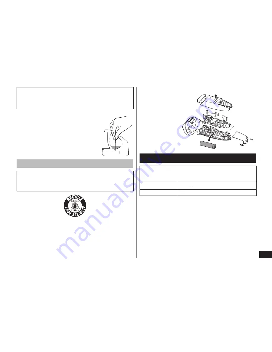 Panasonic ES-LV81-K Operating Instructions Manual Download Page 39