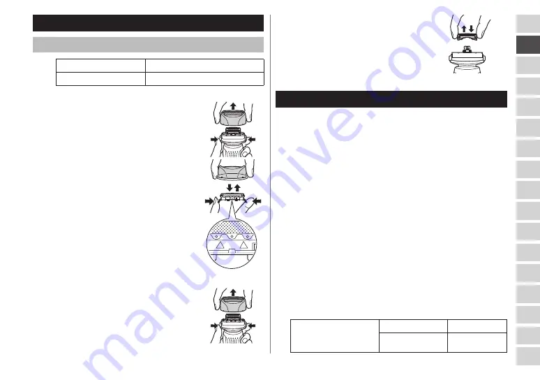 Panasonic ES?RF31 Operating Instructions Manual Download Page 17