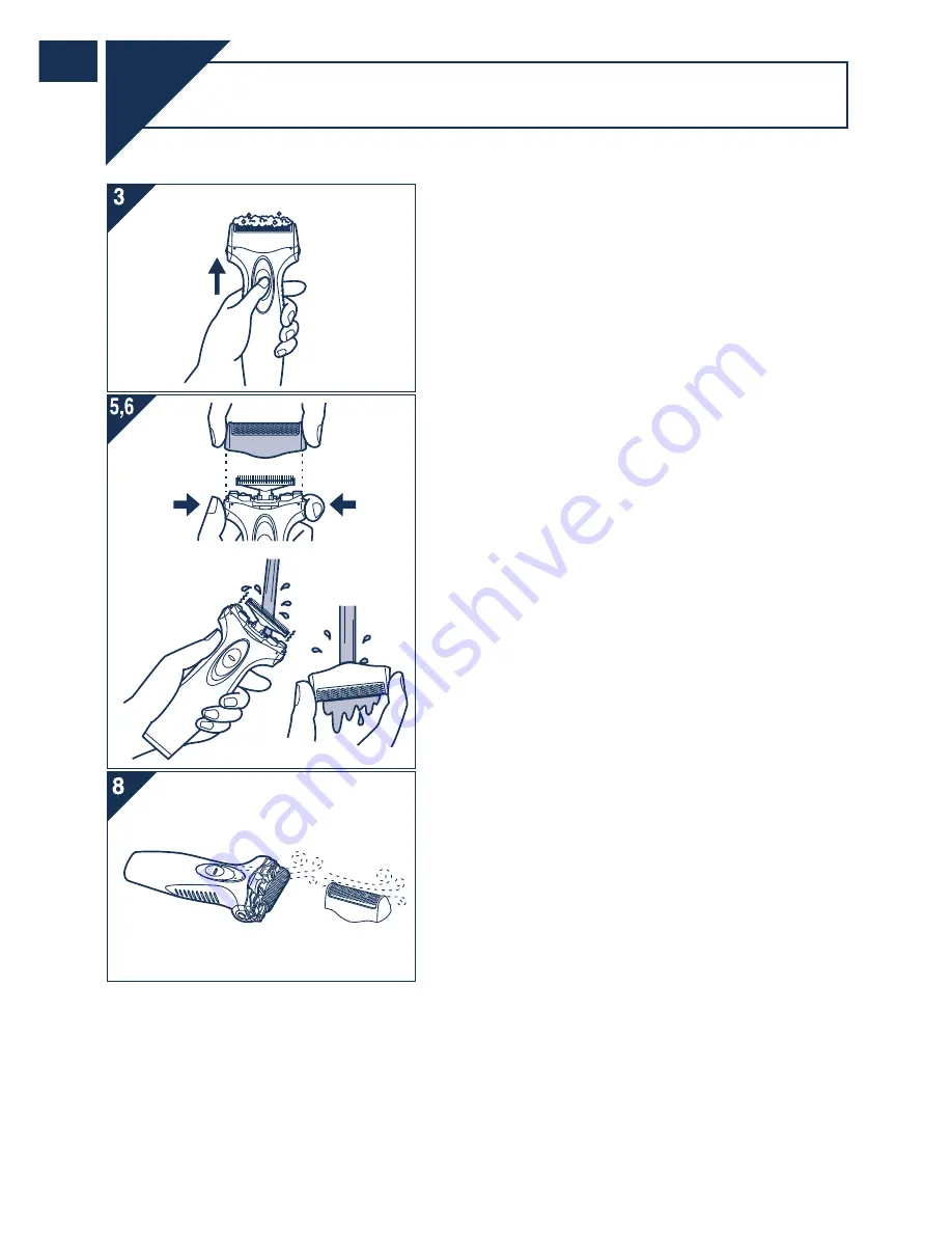 Panasonic ES-SA40-K Operating Instructions Manual Download Page 8