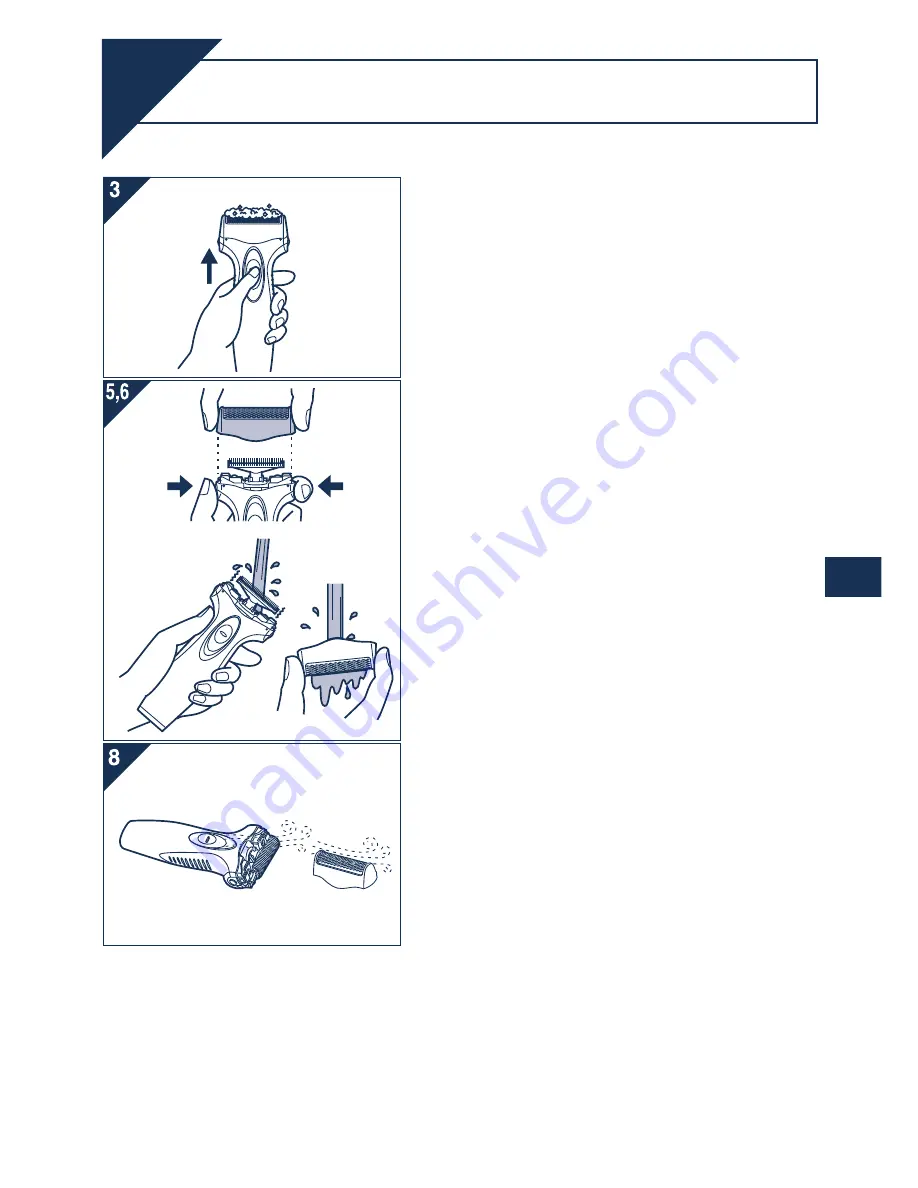 Panasonic ES-SA40-K Operating Instructions Manual Download Page 17