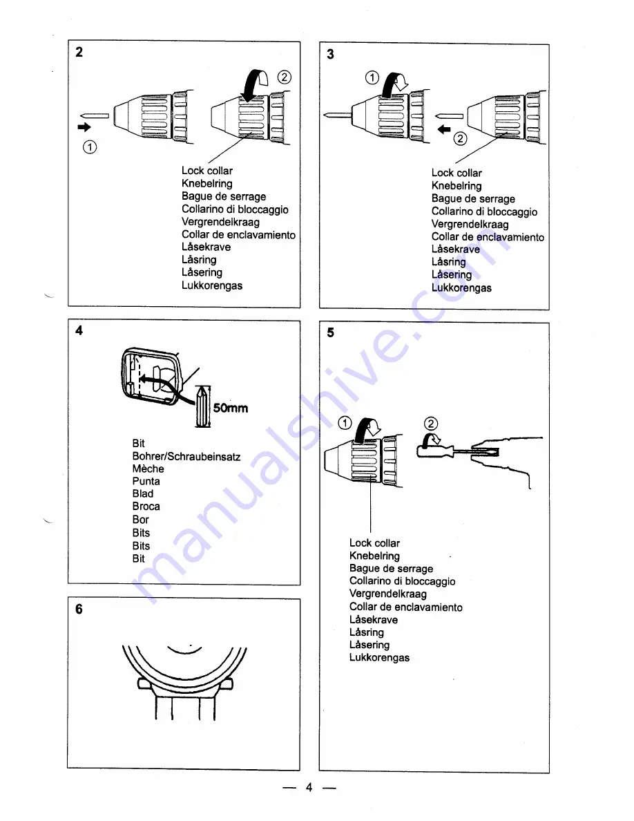 Panasonic EY6405 - CORDLES DRILL&DRIVER Instruction Manual Download Page 4