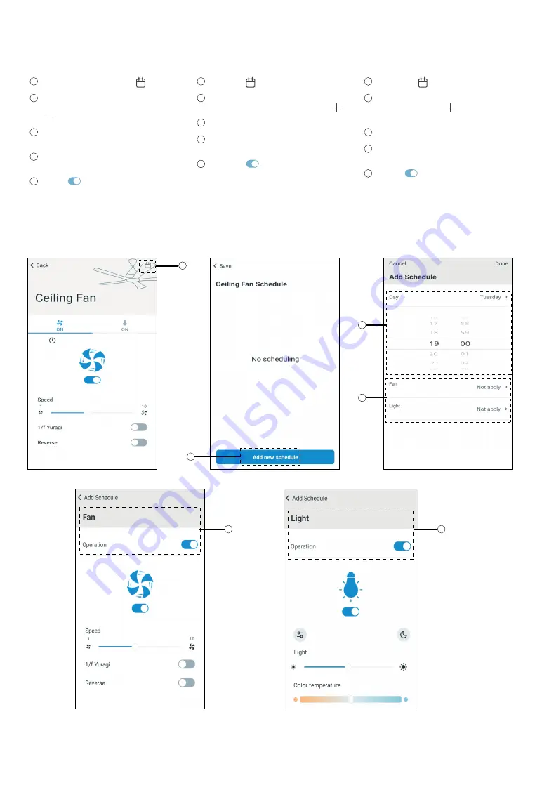 Panasonic F-60DHN Application Instructions Download Page 21