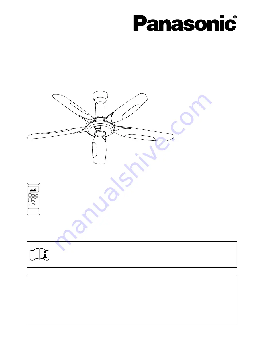 Panasonic F-M15F1 Operating And Installation Instructions Download Page 1