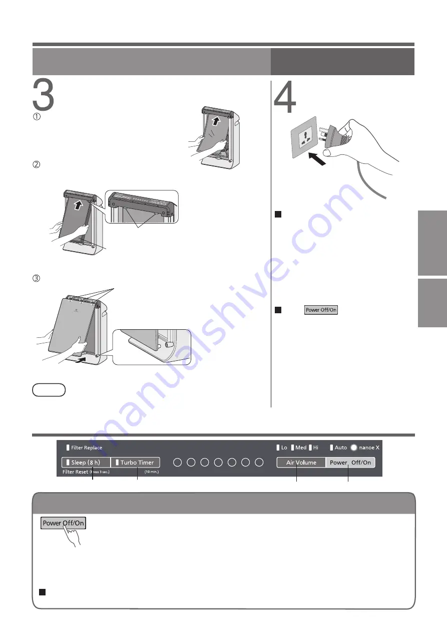 Panasonic F-PXV35M Operating Instructions Manual Download Page 7