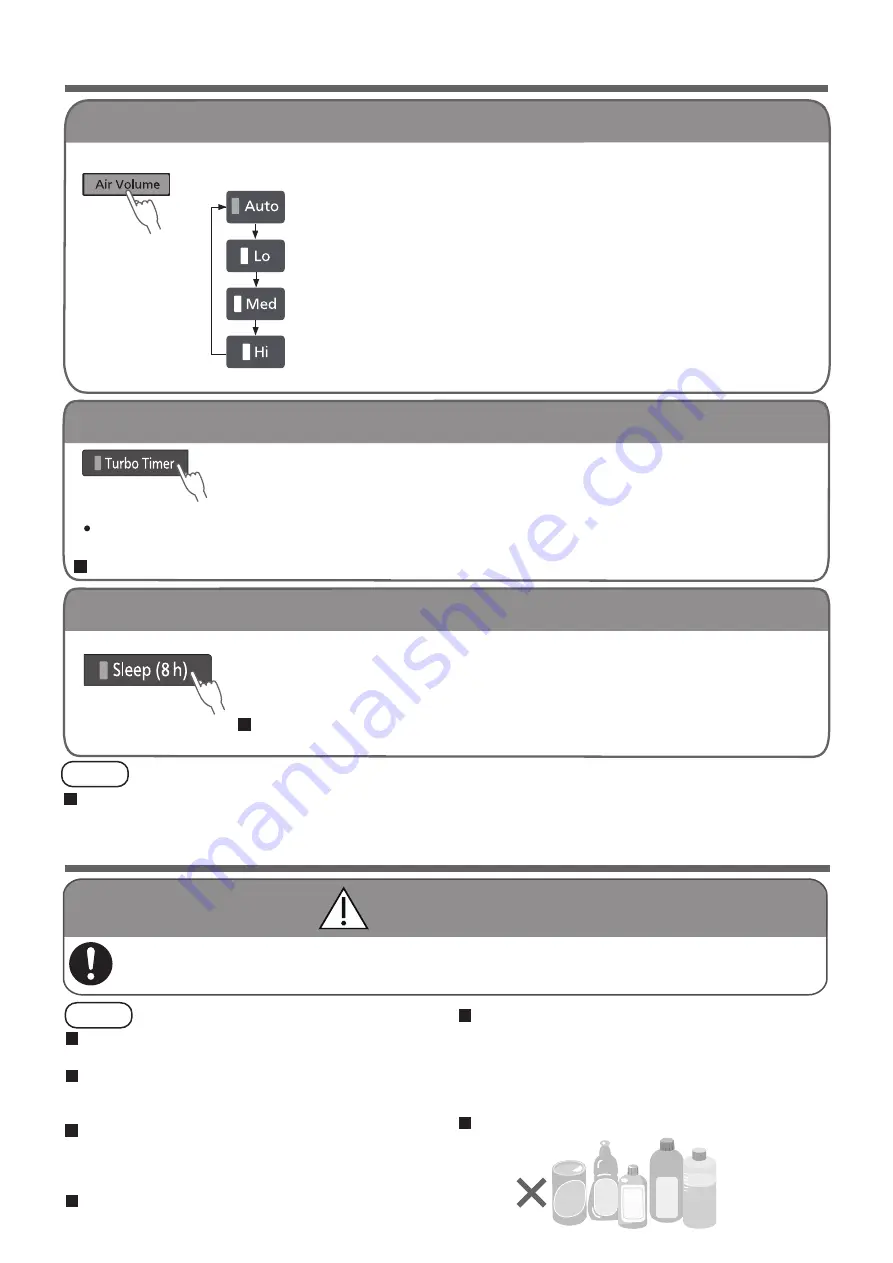 Panasonic F-PXV35M Operating Instructions Manual Download Page 8