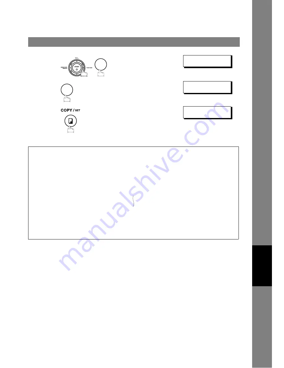 Panasonic Facsimile UF-590 Operating Instructions Manual Download Page 127