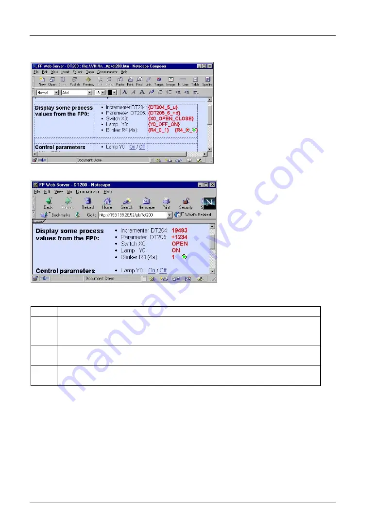 Panasonic FP Web-Server User Manual Download Page 89