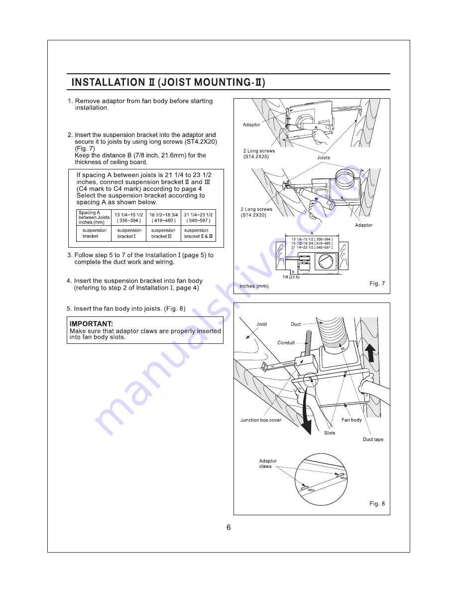 Panasonic FV-05VF2 Скачать руководство пользователя страница 6