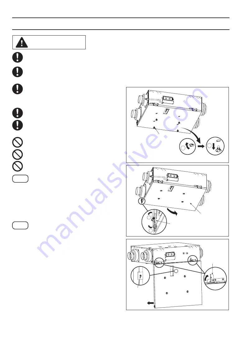 Panasonic FV-10VEC2R Installation And Operating Instructions Manual Download Page 17