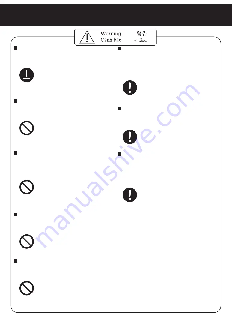 Panasonic FV-17CU9 Installation And Operating Instructions Manual Download Page 4