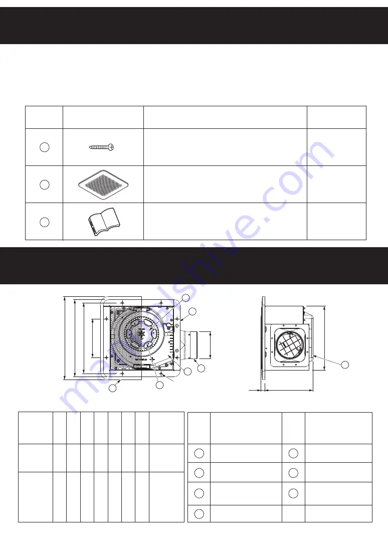 Panasonic FV-17CU9 Installation And Operating Instructions Manual Download Page 7