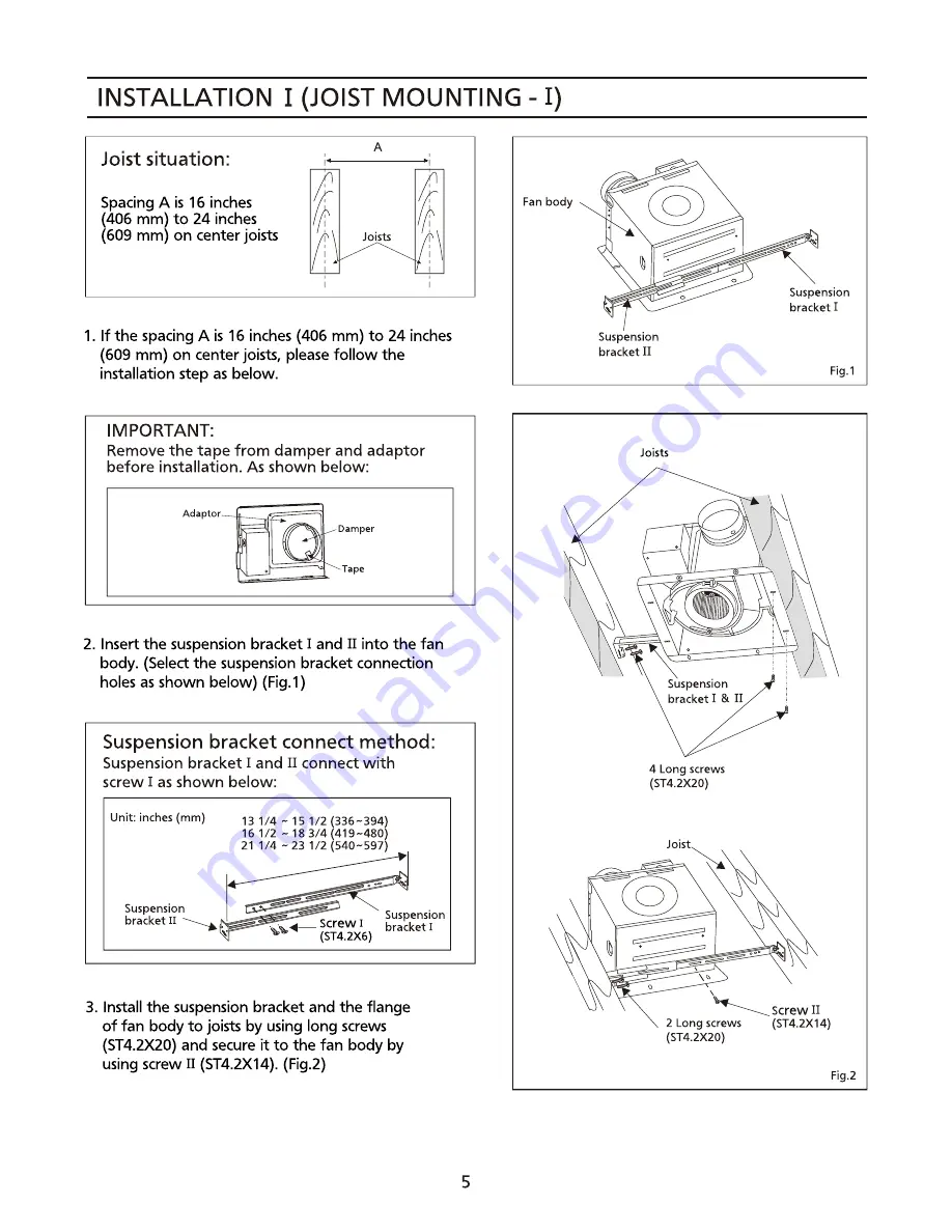 Panasonic FV-OSVQS Скачать руководство пользователя страница 5