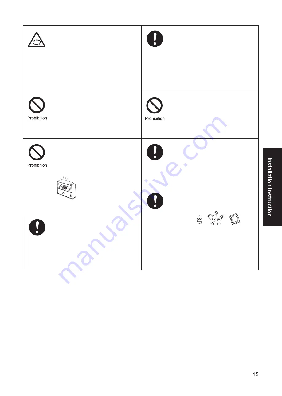 Panasonic FY-150ZDY8 Operation Instructions Manual Download Page 15