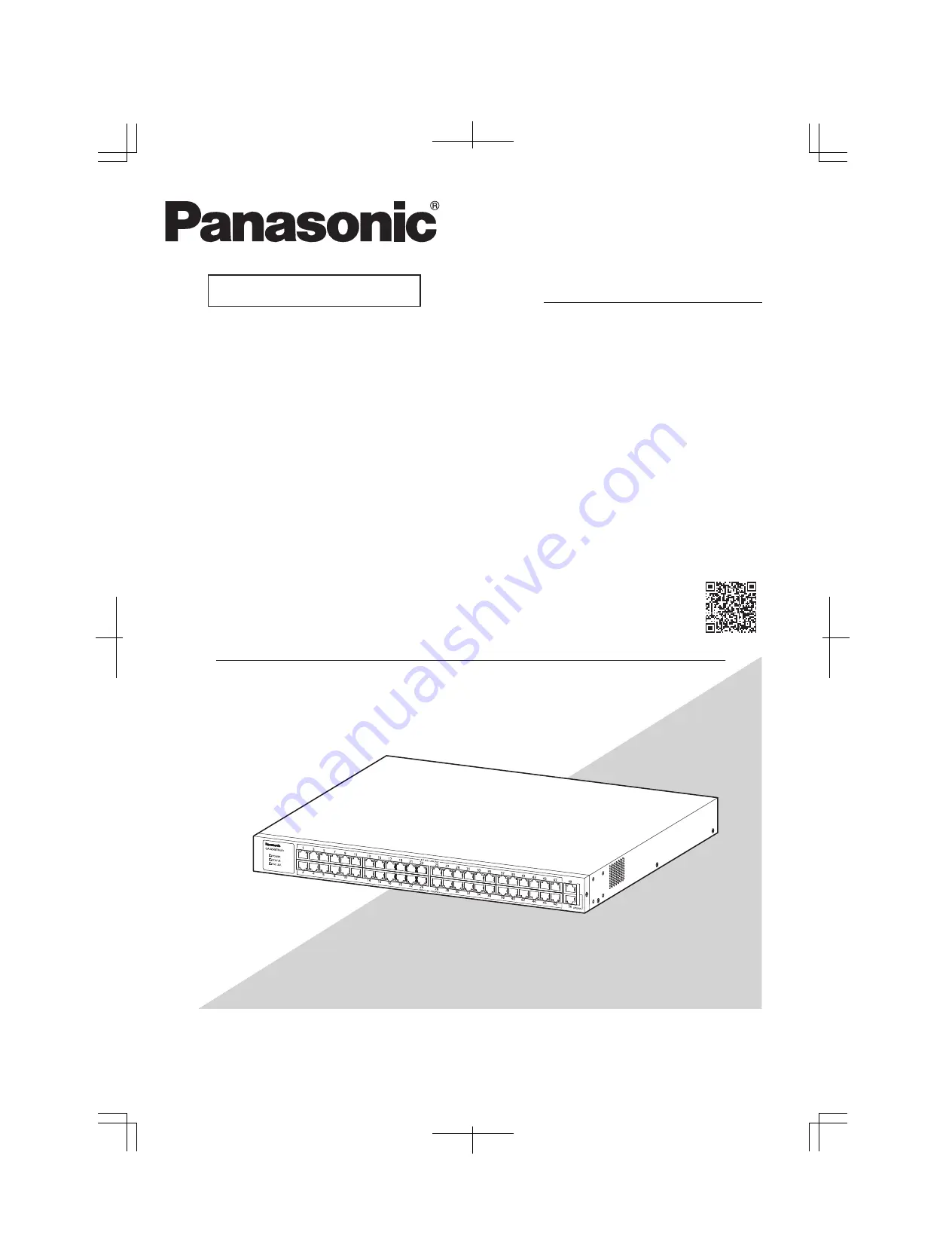 Panasonic GA-AS48TPoE+ Series Installation Manual Download Page 1