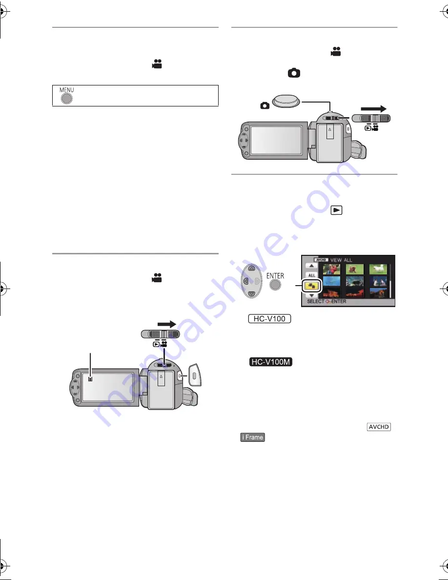 Panasonic HC-V100K Owner'S Manual Download Page 15