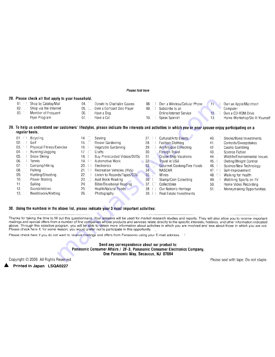 Panasonic HDC-HS300P/PC Operating Instructions Manual Download Page 182