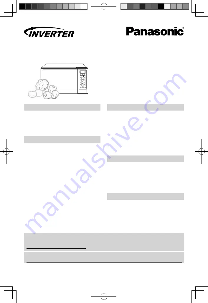 Panasonic Inverter NN-SN943B Operating Instructions Manual Download Page 1