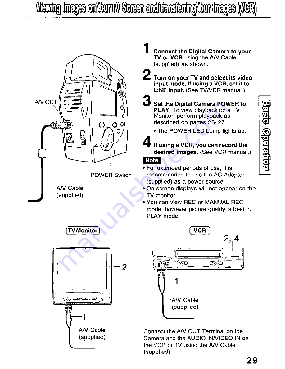 Panasonic iPalm PV-DC3010 User Manual Download Page 29