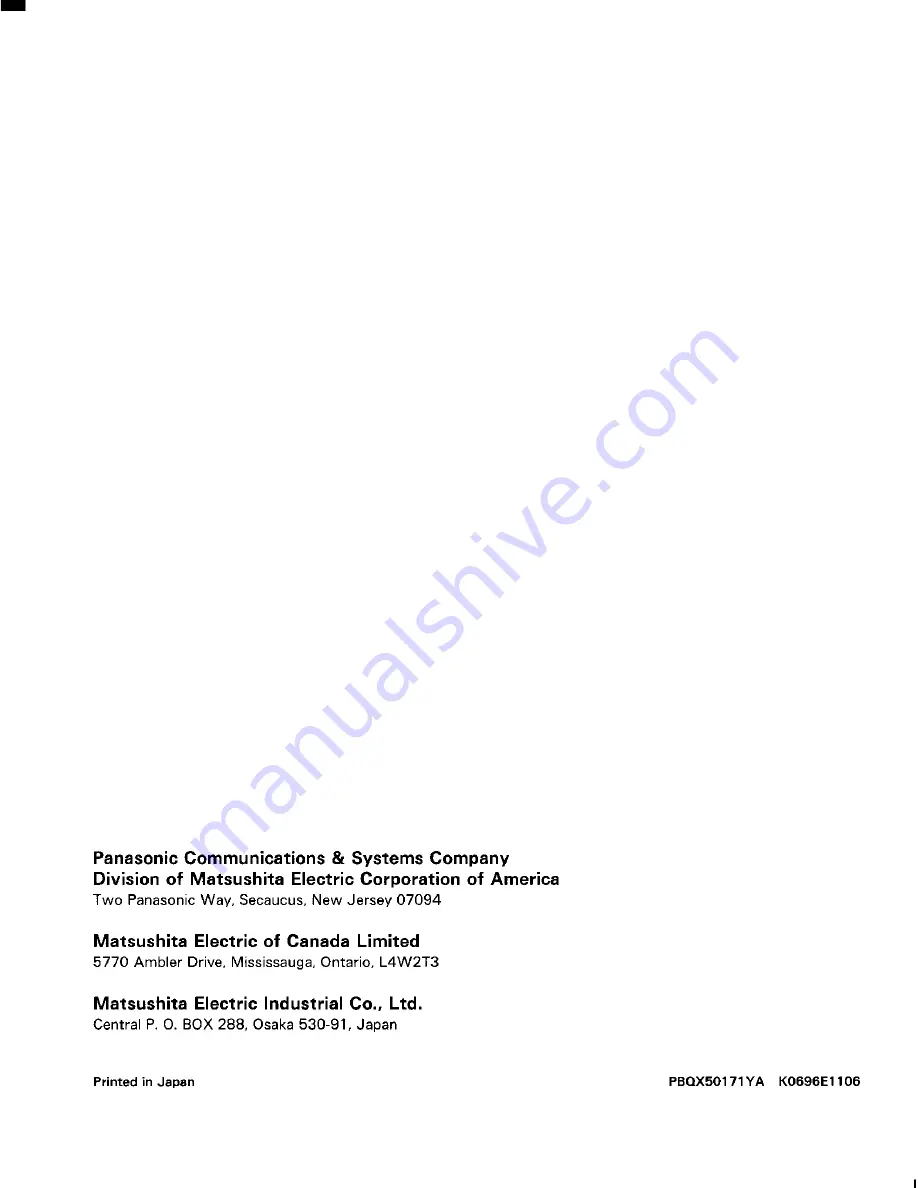 Panasonic KV-SS55EX Operation Manual Download Page 20