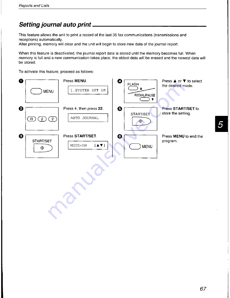 Panasonic KX-F700C Operating Instructions Manual Download Page 67